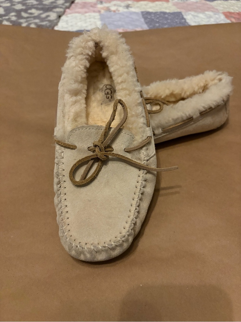 UGG Women's Suede Moccasin Slippers - Sand